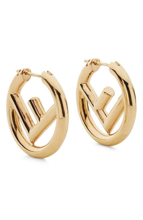 fendi hoops earrings